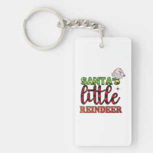Merry Christmas Santas Little Reindeer Key Ring