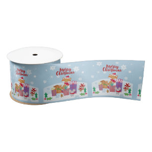 Merry Christmas Satin Ribbon