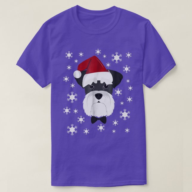 Merry Christmas Schnauzer Dog Ugly Sweater Premium (Design Front)