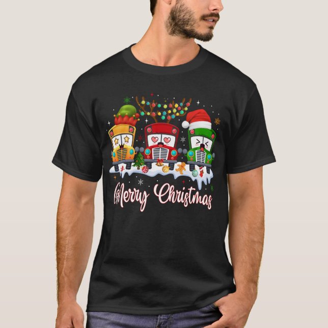 Merry Christmas School Bus Driver T-Shirt (Front)