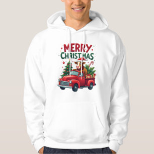 Merry Christmas Scottish Highland Cow Xmas Farm An Hoodie