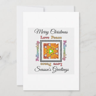 Merry Christmas Season's Greetings Holiday Card