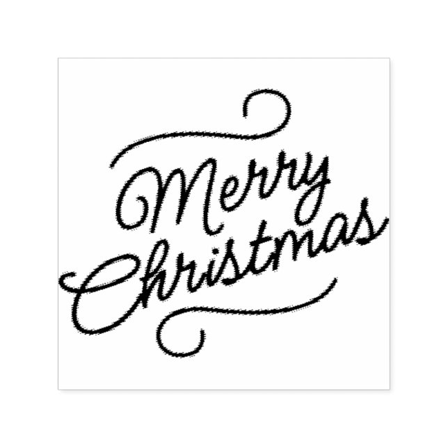 Merry Christmas Self-inking Stamp (Design)