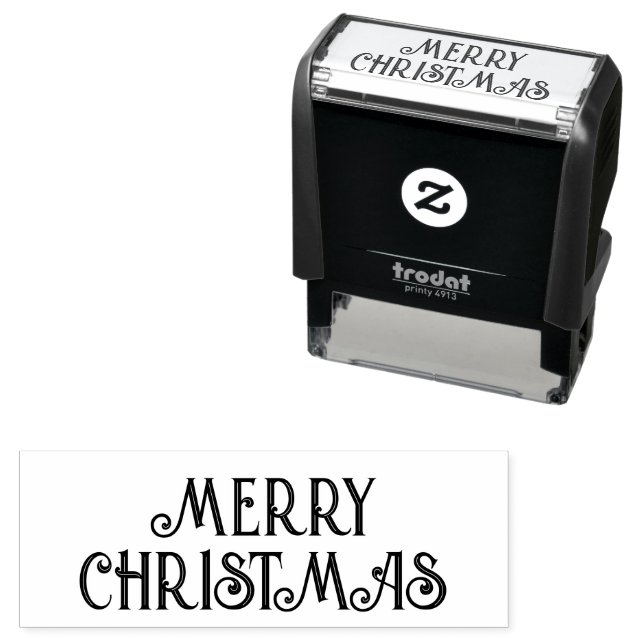 Merry Christmas Self-inking Stamp (In Situ)