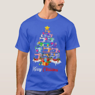 Merry Christmas Sewing Machines Xmas Tree Lights Q T-Shirt