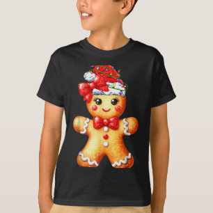 Merry Christmas Shirt Gingerbread Santa Pajamas Gi