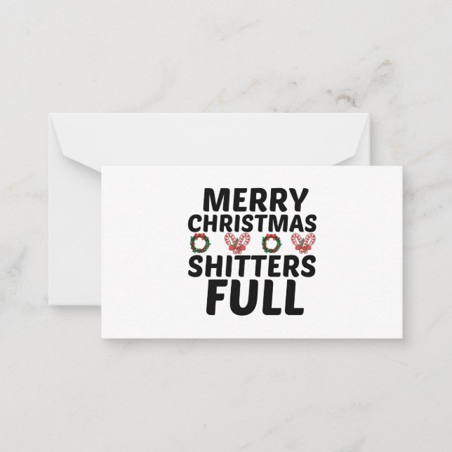 MERRY CHRISTMAS SHITTERS FULL CARD (Front)