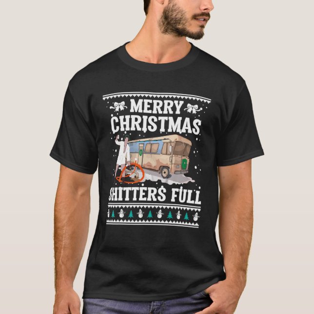 Merry Christmas Shitters Full Ugly Sweater (Front)
