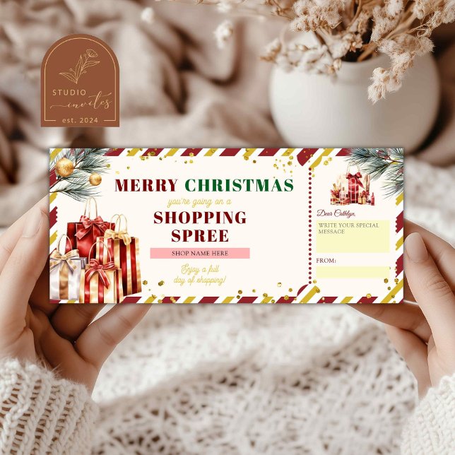 Merry Christmas Shopping Spree HolidayVoucher Gift (Creator Uploaded)