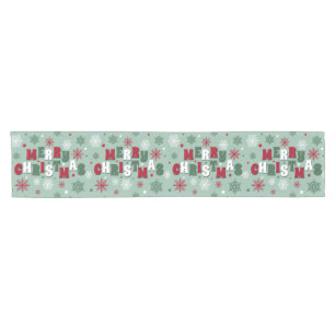 Merry Christmas Short Table Runner