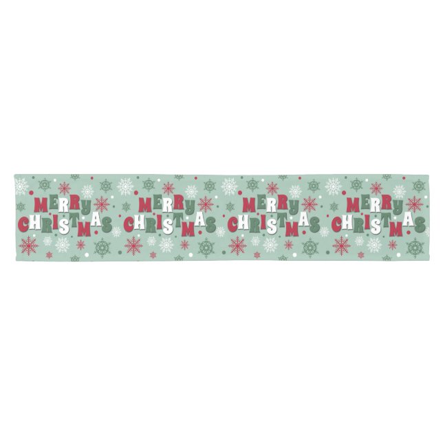 Merry Christmas Short Table Runner (Horizontal)