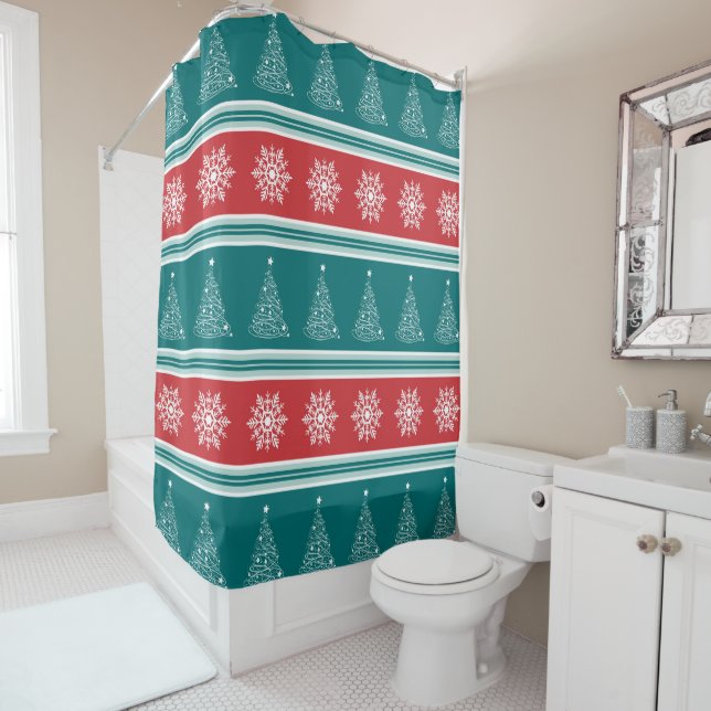 Merry Christmas Shower Curtain (In Situ)