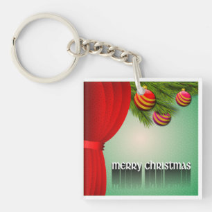 "MERRY CHRISTMAS" SIGN KEY RING