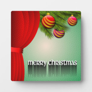 "MERRY CHRISTMAS" SIGN PLAQUE