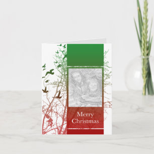 merry christmas (silhouscreen) holiday card