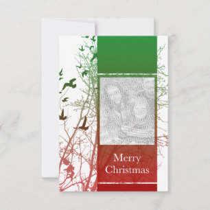 merry christmas (silhouscreen) invitation