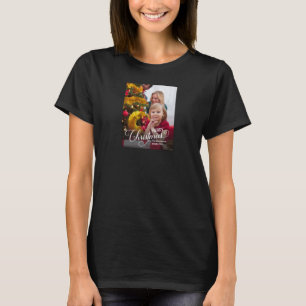 Merry Christmas Simple Custom Photo T-Shirt