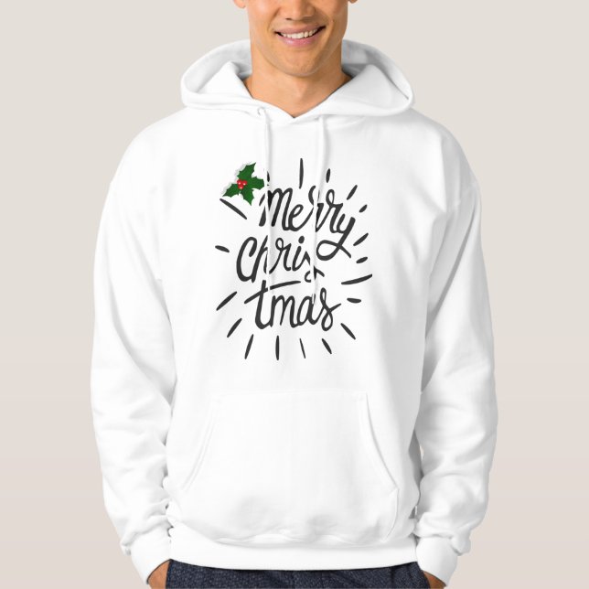 Merry christmas simple design hoodie (Front)