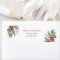 Merry Christmas Simple Floral Return Address