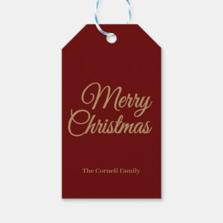Merry Christmas simple Gift Tags