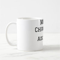 Merry Christmas simple minimal add name text moder