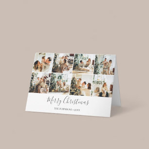 Merry Christmas Simple Photo Collage Card