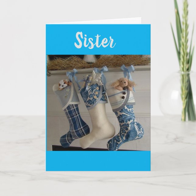 MERRY CHRISTMAS ***SIS*** WITH LOVE & THANKS HOLIDAY CARD (Front)