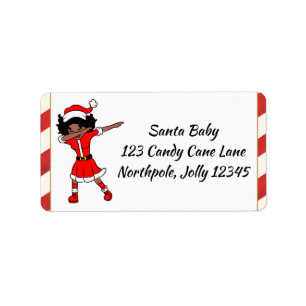 Merry Christmas Sista Black Girl Xmas Magic Woman Label