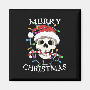Merry Christmas Skull Skeleton Men Women Magnet