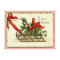 Merry Christmas Sled Vintage Reproduction Postcard
