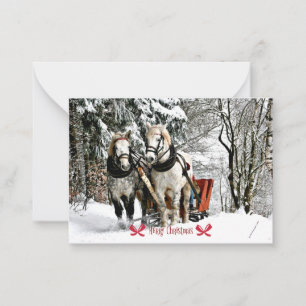 Merry Christmas! Sleigh Ride in the Country Card