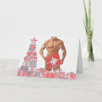 Merry Christmas SlipperyJoe red white silver gift