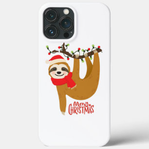 Merry Christmas Sloth Holidays iPhone 13 Pro Max Case