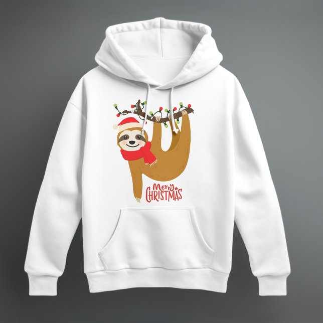 Merry Christmas Sloth | Holidays Hoodie (Creator Uploaded)