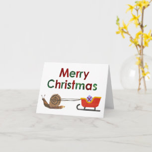 Merry Christmas -  Snail Card