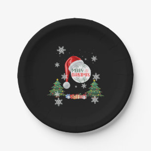 Merry Christmas Snow Collection Paper Plates