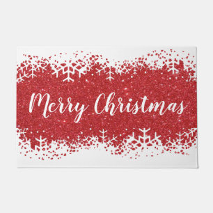 Merry Christmas snow Doormat