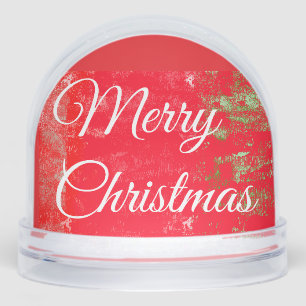 Merry Christmas snow globe