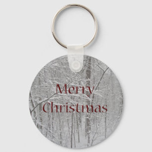 Merry Christmas Snow Storm Coordinating Items Key Ring