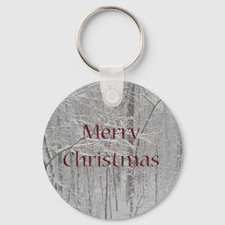 Merry Christmas Snow Storm Coordinating Items Key Ring