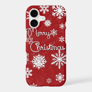 Merry Christmas Snowflake Phone Case