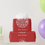 Merry Christmas Snowflake Wrapping Paper<br><div class="desc">Introducing our "Merry Christmas Snowflake" Wrapping Paper – the perfect way to add a touch of festive elegance to your holiday gifts! This eye-catching and whimsical design features a stunning snowflake adorned with the spirit of Christmas. 🎄 **Festive Design:** Our wrapping paper showcases a vibrant and merry Christmas snowflake that...</div>