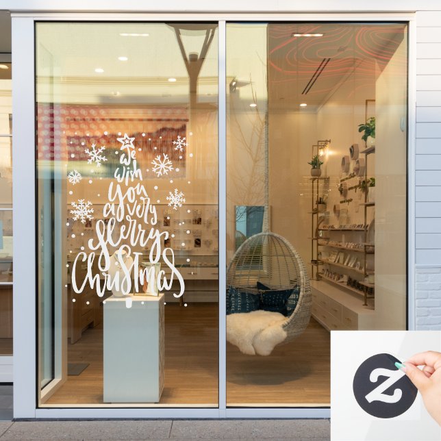 Merry Christmas Snowflakes  (Store Window)