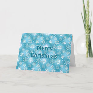 Merry Christmas snowflakes Card