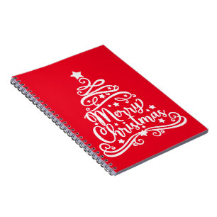 Merry Christmas Snowflakes, Happy New Year Notebook