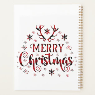 Merry Christmas Snowflakes, Happy New Year Planner