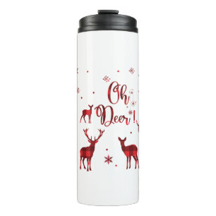Merry Christmas Snowflakes, Happy New Year Thermal Tumbler