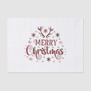 Merry Christmas Snowflakes, Happy New Year Tissue Paper