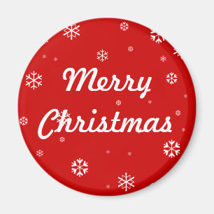 Merry Christmas Snowflakes Magnet