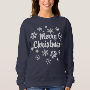 Merry Christmas Snowflakes Sweatshirt
